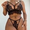 Lace Underwear Sexy Sleepwear Two Piece Set